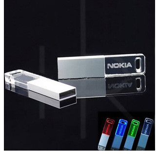 Buy Luxury Custom Business Gifts High Speed Crystal Usb Flash Drive Disk With Ledfor online manufacture