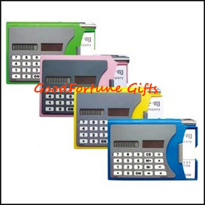 comprar portador de cartão de visita promocional com calculadora e caneta para premiações de feiras comerciais Fabricação em linha