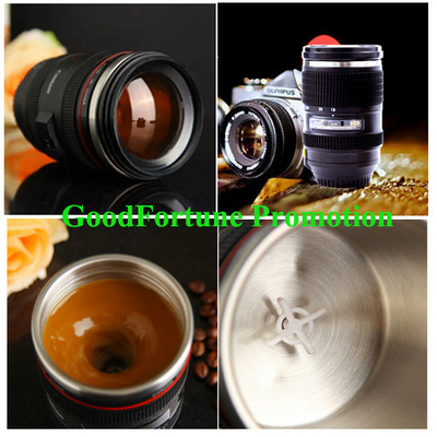 Buy Insulated Automatic Stirring Camera Lens Coffee Mug Eco Friendly Stylish online manufacture