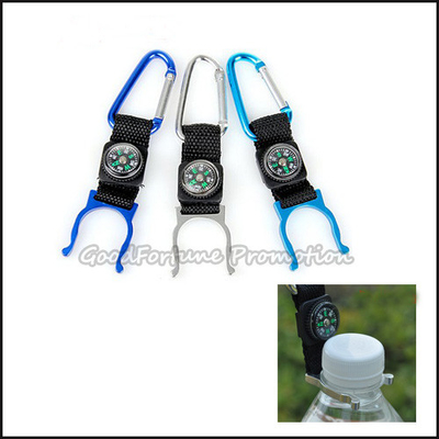 kopen geprinte logo karabiners mok waterfles hals hangende sleutelhanger sleutels met kompas online vervaardiging