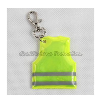 Buy printed logo Eco pvc reflective vest traffic safety item keychain keyrings gift online manufacture