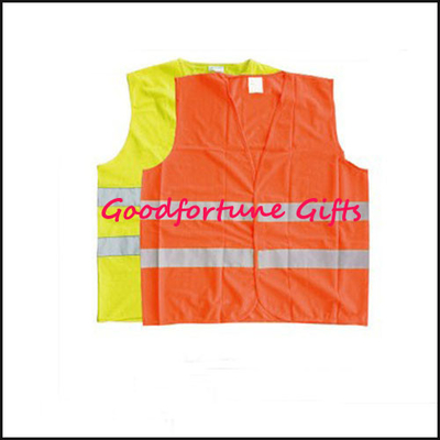 Buy High Visibility Orange Safety Vest Fluorescent Reflective For Cycling And Traffic Controllers online manufacture