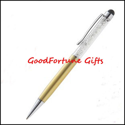 Buy Promotional Metal Ballpoint Pens With Stylus Tip With Gold Barrel For Corporate Gifts online manufacture