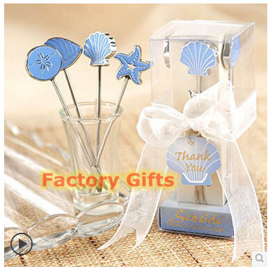 Buy Shell Beach Themed Wedding Favor Gifts Starfish Fruit Fork Customized online manufacture
