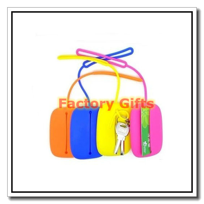 Buy Flexible And Shock Proof Silicone Card Holder Compact And Portable With Key Ring online manufacture