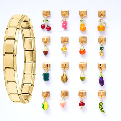 Beli Fashion Bentuk Sayuran Pendant Italia Pesona Hot Selling Stainless Steel Italia Pesona menggantung untuk DIY Perhiasan pembuatan pembuatan online