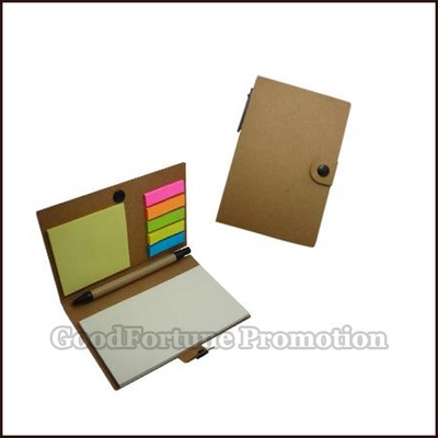 Promotional Kraft Memo pad with pen gift logo