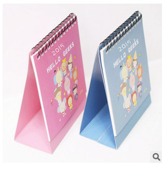 New promotional customed logo festival pattern desk calendar