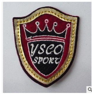 Waterproof Nylon Embroidered Logo Patches For Uniform Wear Decoration Customizable