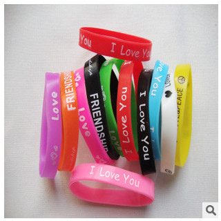 Compact Printed Silicone Wristbands Bracelets Memorable Custom Rubber Bracelets