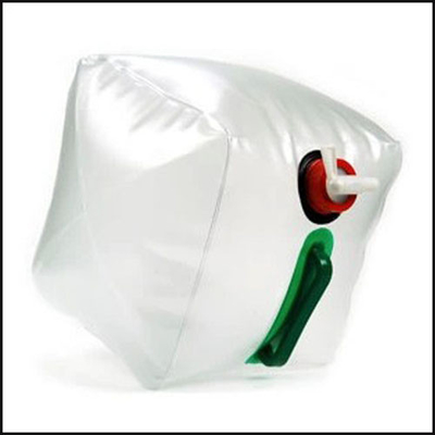 large capacity plastic portable camping folding water bag tank with handle logo