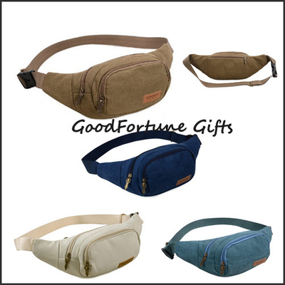 Adjustable Polyester Outdoor Sports Waist Bag Multiple Pockets Promotional Waist Bags