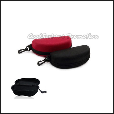 customed business gift Eco black EVA sunglass eyeglass case box organizer with carabiner