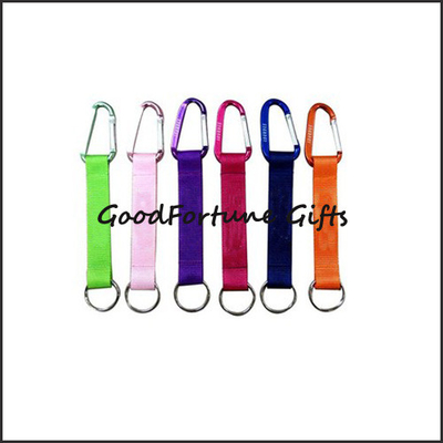 Customized Keychain And Lanyard Portable Carabiner Lanyard Keychain