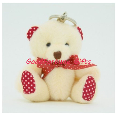 Plush Teddy keychain keyrings promotion gifts