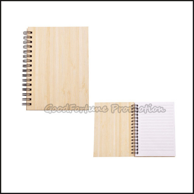 Eco Friendly Notebook Sticky Notes Bamboo Lined Paper Meeting Custom Spiral Bound Notebook