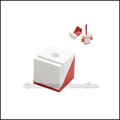 Hot sale customed printed logo Eco Abs pen holder card holder with paper clip organizer