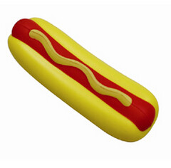 hot dog hamburger shape Stress Ball customed logo Fidget stress ball for adults