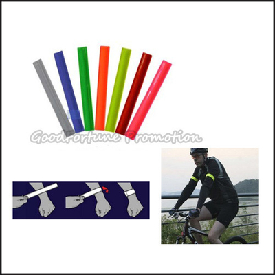 pvc reflective band belt traffic safety wristband for Outdoor cycling running