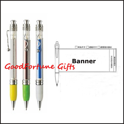 Smart Banner Ballpoint Pen Comfortale Grip With Clip Advsetising Logo Design