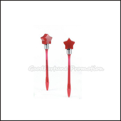 Promotional Ballpoint Pen With Led Light Five Point Star Stylish Ballpoint Pen For Kids