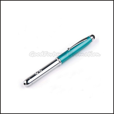 High Accuracy Promotional Stylus Pen Smooth Writing With Laser And Torch