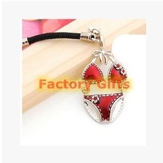New Creative Promotion Cute Wedding Gift Bikini Mobile Hanger Keyring Keychain
