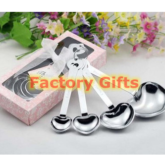 Engraved stainless steel measure spoons set for dry and liquid ingredients gifts