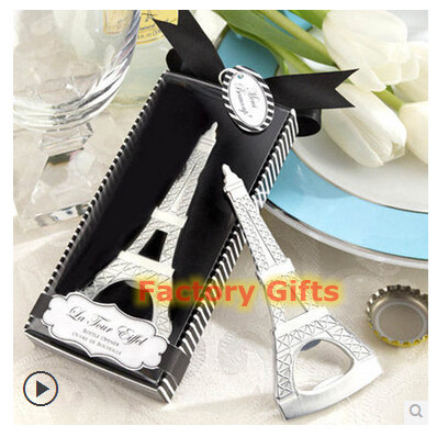 Paris Themed Wedding Souvenir Gifts Metal Eiffel Tower Bottle Opener