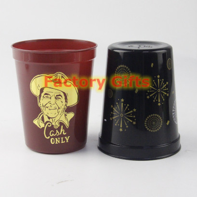Customed Gold Logo Custom Printed Mugs Pp Party Outdoor Resistant To Drops