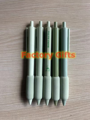 Soft Foam Grip Customed Plastic Ballpoint Pen For Food Drink Store