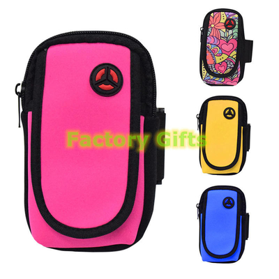 Custom Portable Mobile Sports Excersie Arm Band Bag Untuk Hadiah Dengan Pemegang Ponsel Organiser