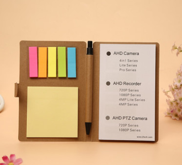 Eco Kraft Journal Notebook Quaderno con note adesive Con note adesive E penna