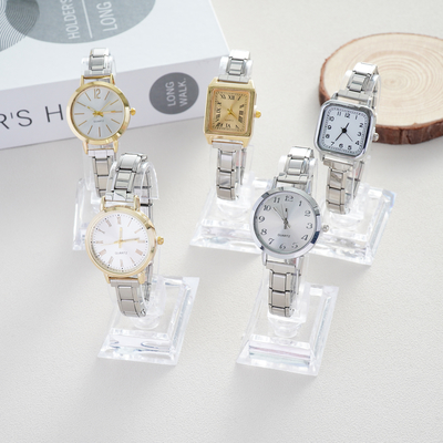 Hot Selling Quartz Italian Charms Watch Colorful Square and Round Italian Charm Bracelet Watch