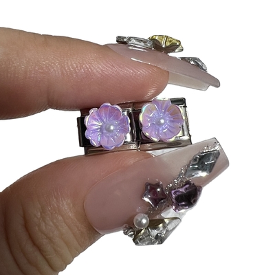 Diy Yiwu Dongguan Cornicello Horn Links Star Paquetet Pendant Brazalete Italian for Green Flowers Italian Charm
