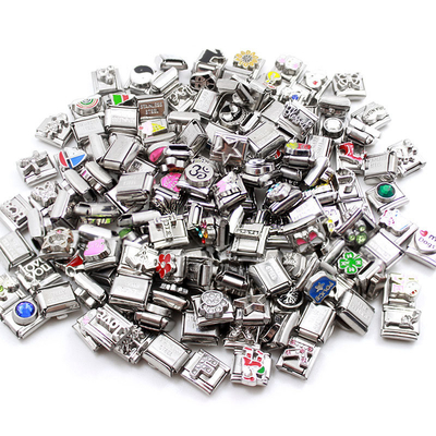 Wholesale Stainless Steel Cheap Italian Charm Link Bulk Bracelet Links DIY Jewelry Italian Charm Bracelet