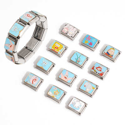 New Arrivals Popular  Animals Charm Italian Bracelet Link Stainless Steel Charms Animals Italian Charms Bracelet