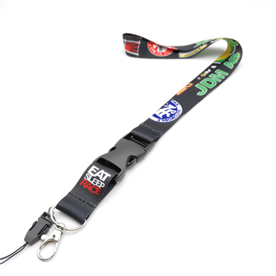 Polyester Sublimation Neck Lanyards LED Light Flashing Double-sided Printing Neck Lanyards
