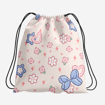 Custom Logo Draw String Polyester BackPack Wholesale Promotional Drawstring Bags