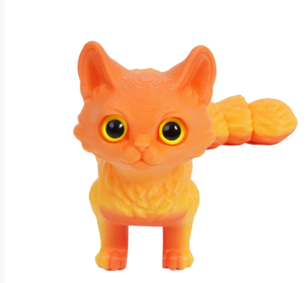 Non-toxic Multiple Size 3D-printed Kitten For Event Promotions